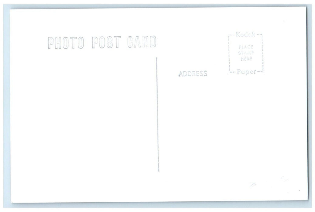 c1950 Cri&P Depot Sunbury Iowa Railroad Train Depot Station RPPC Photo Postcard