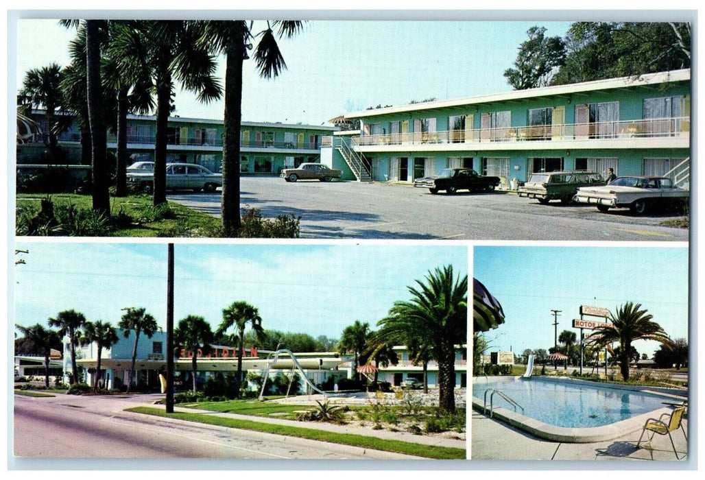 c1950's The Floridian Motor Lodge St. Augustine Florida FL Multiview Postcard