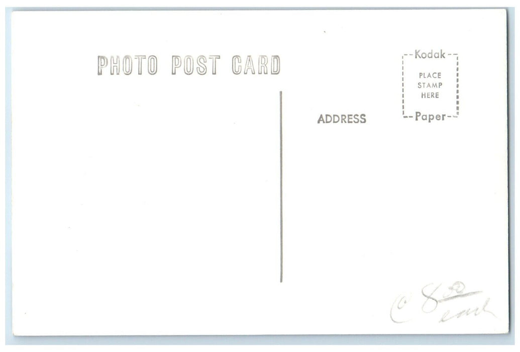 c1953 CB&P Depot Indianola Iowa Railroad Train Depot Station RPPC Photo Postcard