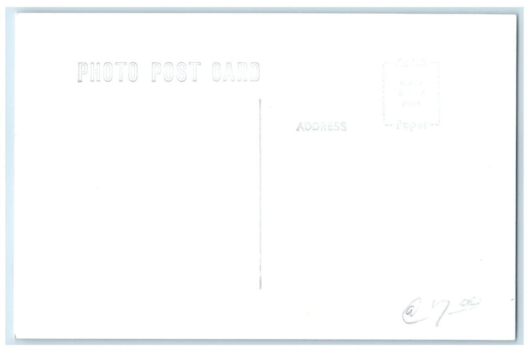 c1969 CB&P Depot Hamburg Iowa Railroad Train Depot Station RPPC Photo Postcard