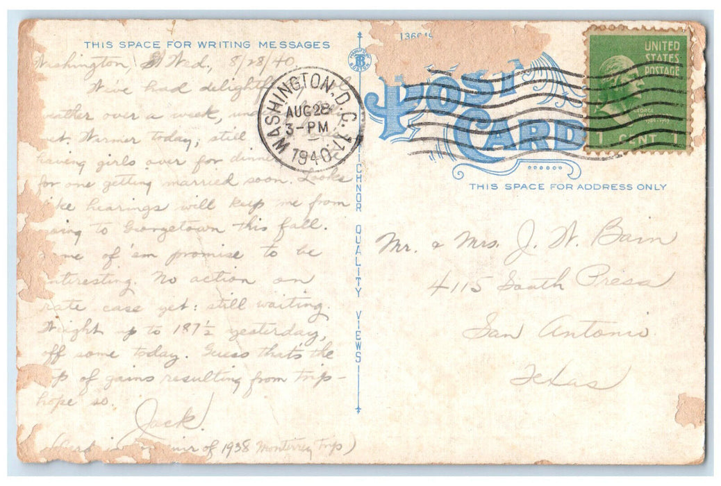 1940 Cerveceria CuauhtemocS.A. Monterrey Nuevo Leon Mexico Posted Postcard