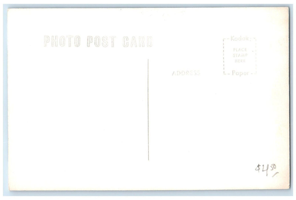c1940's Post Office Scene Street Council Grove Kansas KS RPPC Photo Postcard