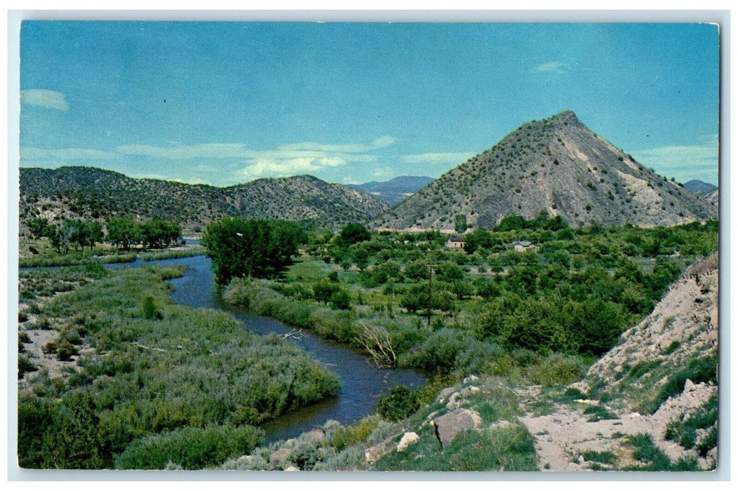 c1960 Embudo Peak Rio Grande River Santa Fe Taos New Mexico NM Unposted Postcard