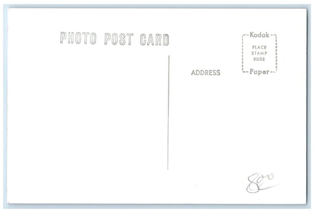 c1966 Santa Fe Ft. Madison Iowa Railroad Train Depot Station RPPC Photo Postcard