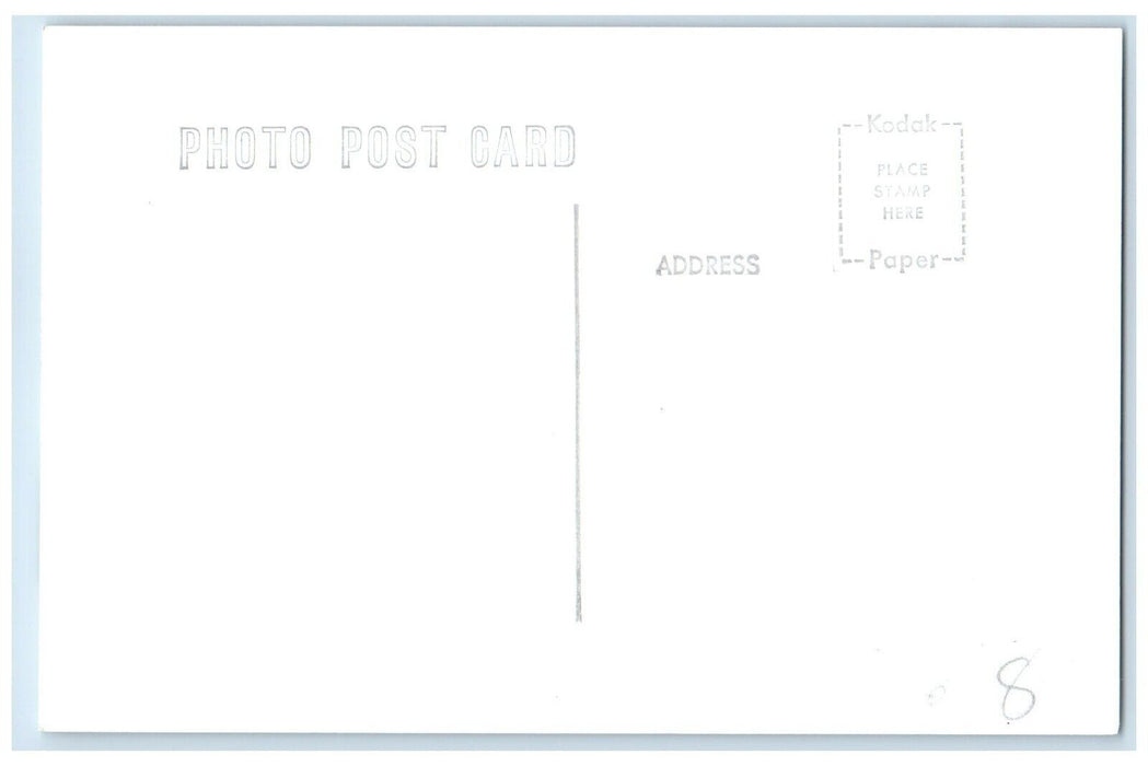 1962 CB&Q Depot Farmington Iowa Railroad Train Depot Station RPPC Photo Postcard