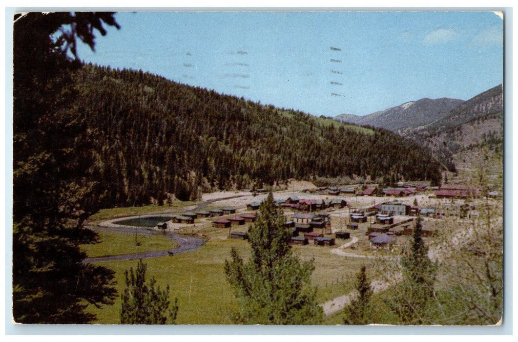 1955 Birds Eye View City Red River Las Cruces New Mexico Posted Vintage Postcard