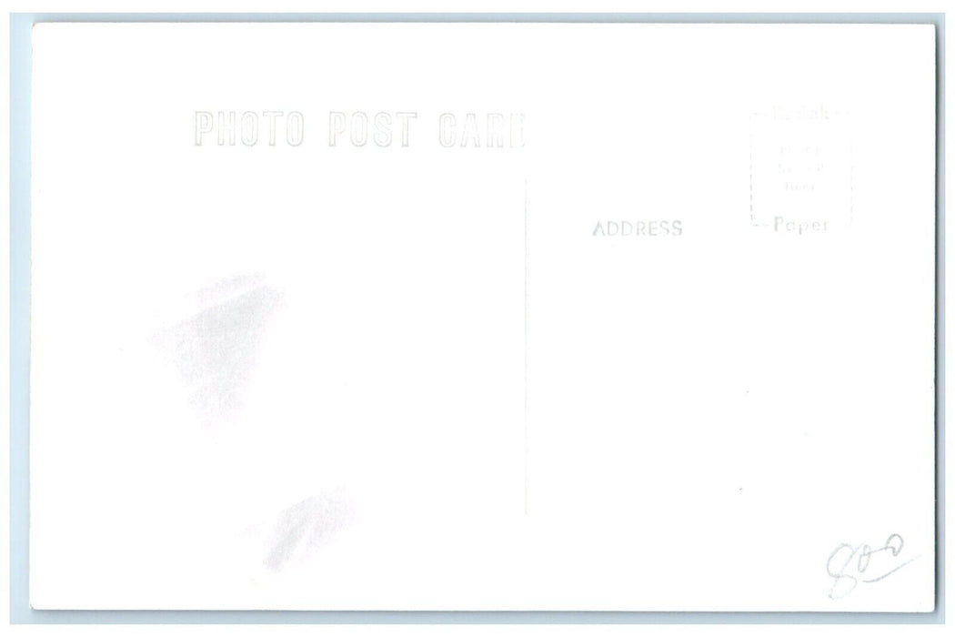 1969 CB&Q Depot Bedford Iowa IA Railroad Train Depot Station RPPC Photo Postcard