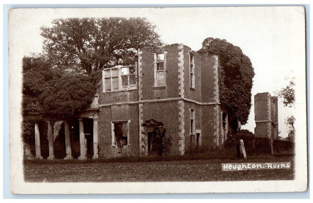 Houghton House Ruins Bedfordshire England United Kingdom RPPC Photo Postcard