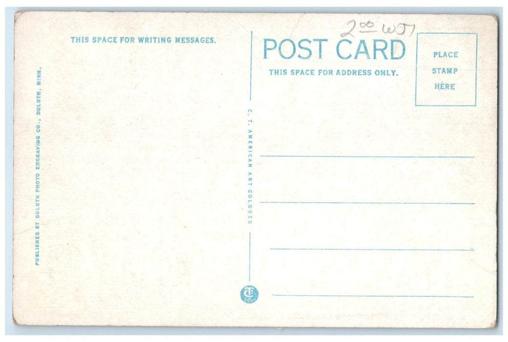 c1920 Scenic View Lester River Bridge Duluth Minnesota Unposted Vintage Postcard