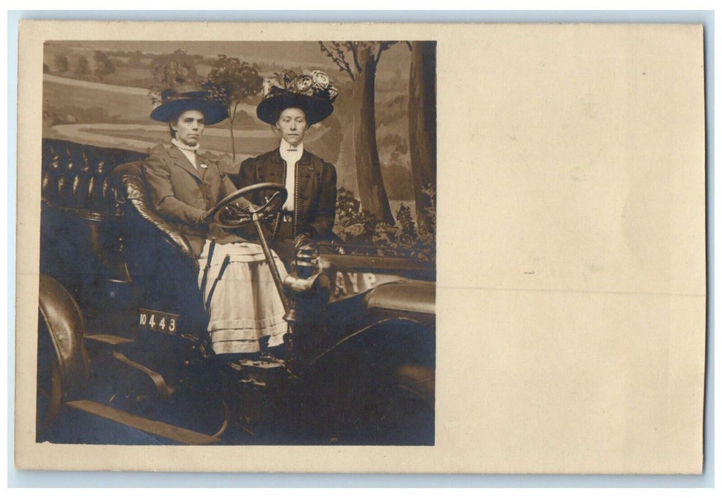 Unhappy Ugly Old Maids Studio Car Seattle Washington Expo RPPC Photo Postcard