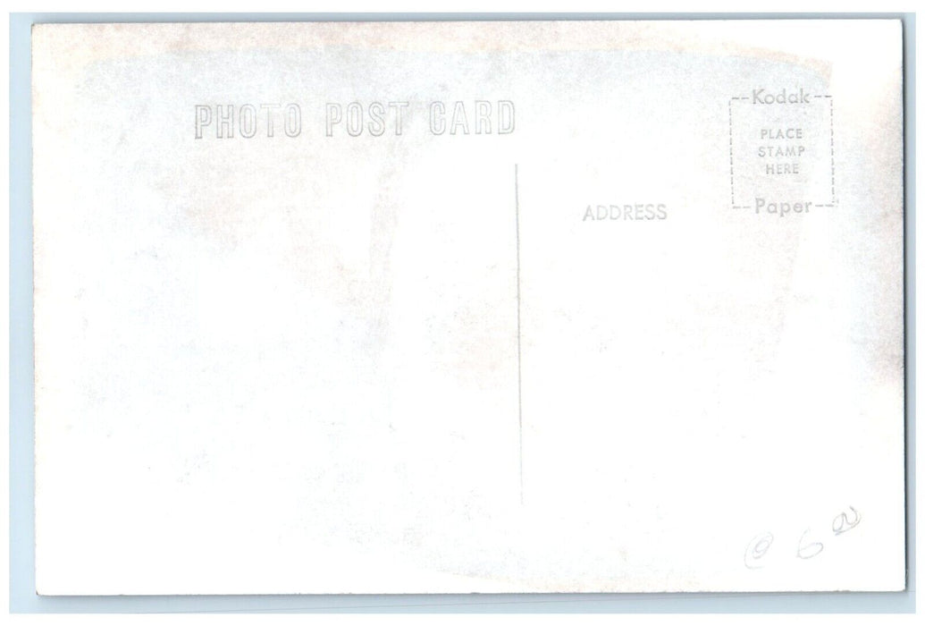c1963 CB&P Depot Cantril Iowa Railroad Train Depot Station RPPC Photo Postcard