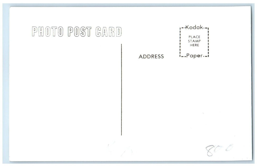 c1960 Belfast Iowa IA Vintage Railroad Train Depot Station RPPC Photo Postcard
