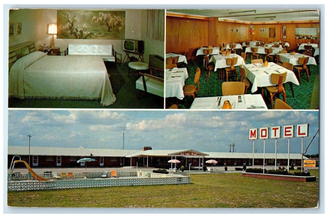 c1930's Bel Villa Motel Belleville Kansas KS Multiview Unposted Vintage Postcard