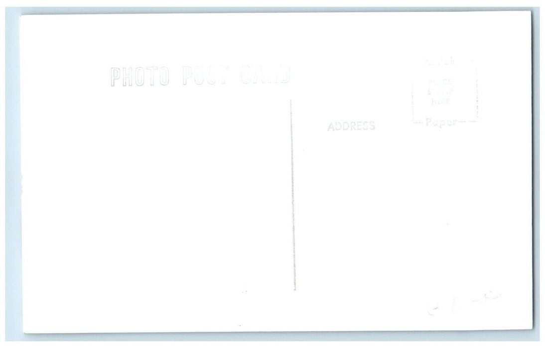 c1958 CB&Q Depot Plano Iowa IA Railroad Train Depot Station RPPC Photo Postcard