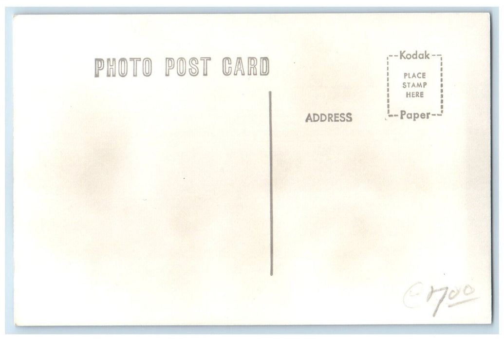 c1969 CB&Q Pacific JCT Iowa IA Railroad Train Depot Station RPPC Photo Postcard