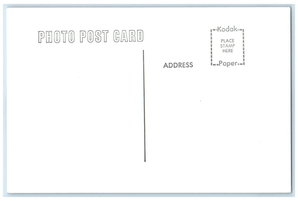 c1960 MILW Oneida Iowa Vintage Railroad Train Depot Station RPPC Photo Postcard