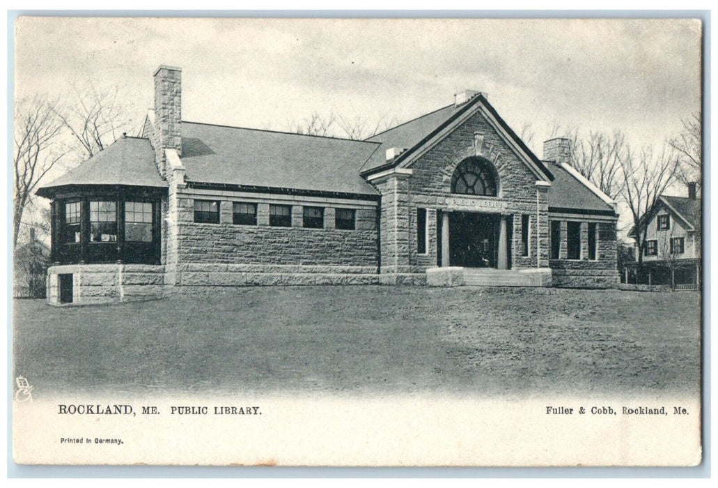 c1905 Public Library Building Rockland Maine ME Tuck's Posted Antique Postcard