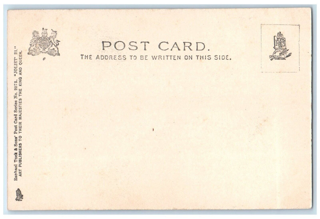 1905 Louis Joliet Monument Statue Joliet Illinois IL Antique Tuck's Postcard