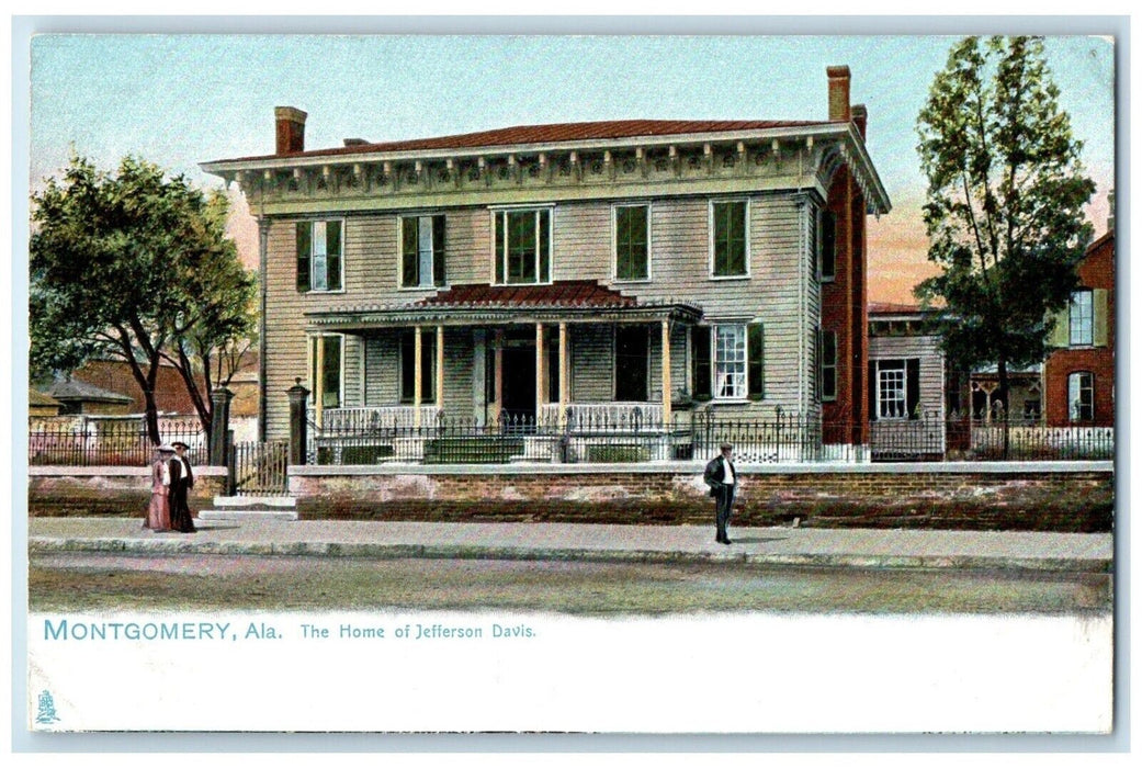 c1905 The Home Of Jefferson Davis Montgomery Alabama AL Tuck's Antique Postcard