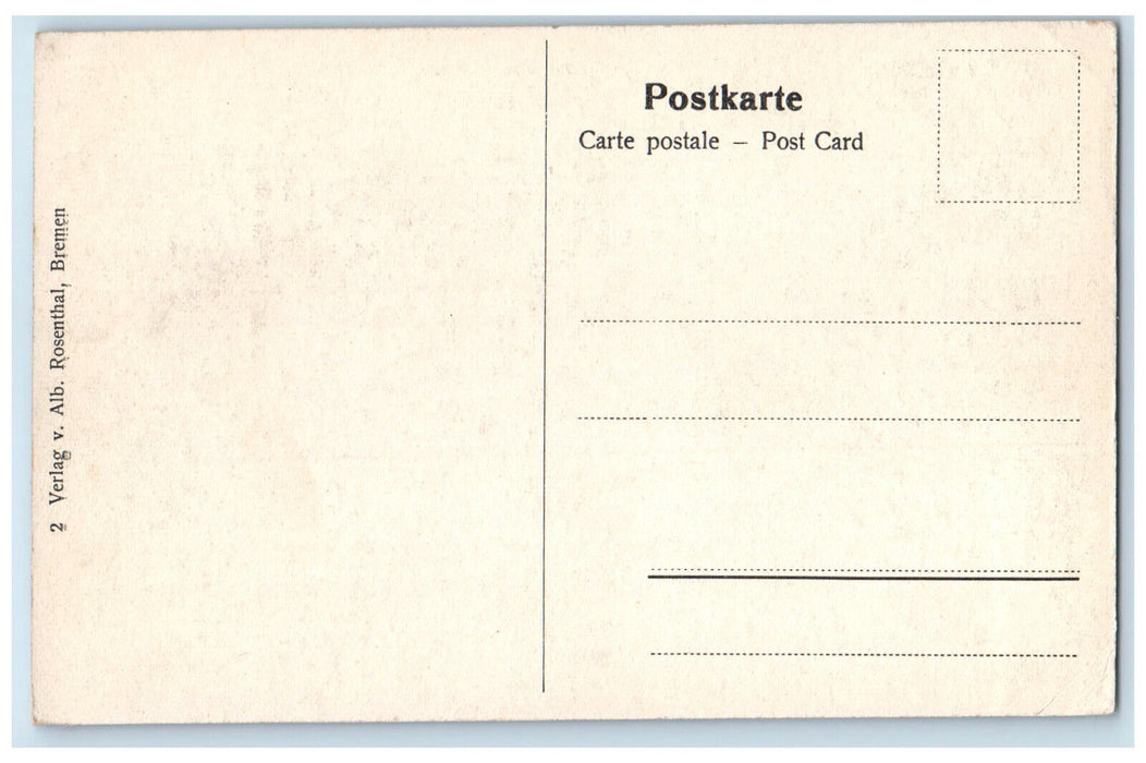 1916 Steamship Portion of Geeste Bremerhaven Germany Unposted Postcard