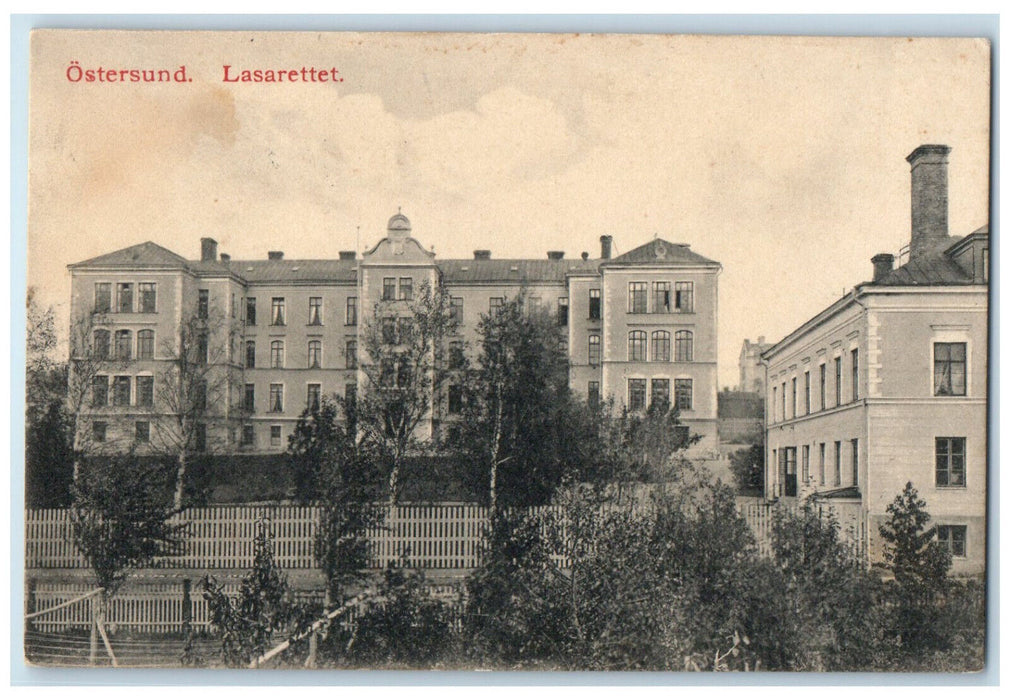 c1910 Ostersund Hospital Ostersund Jämtland Sweden Antique Posted Postcard