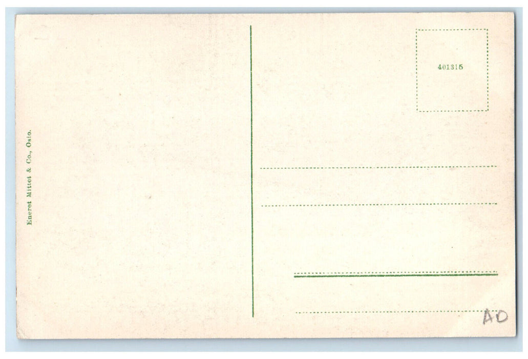 c1910 General View Houses Buildings Hills Hjerkinn Dovre Norway Postcard