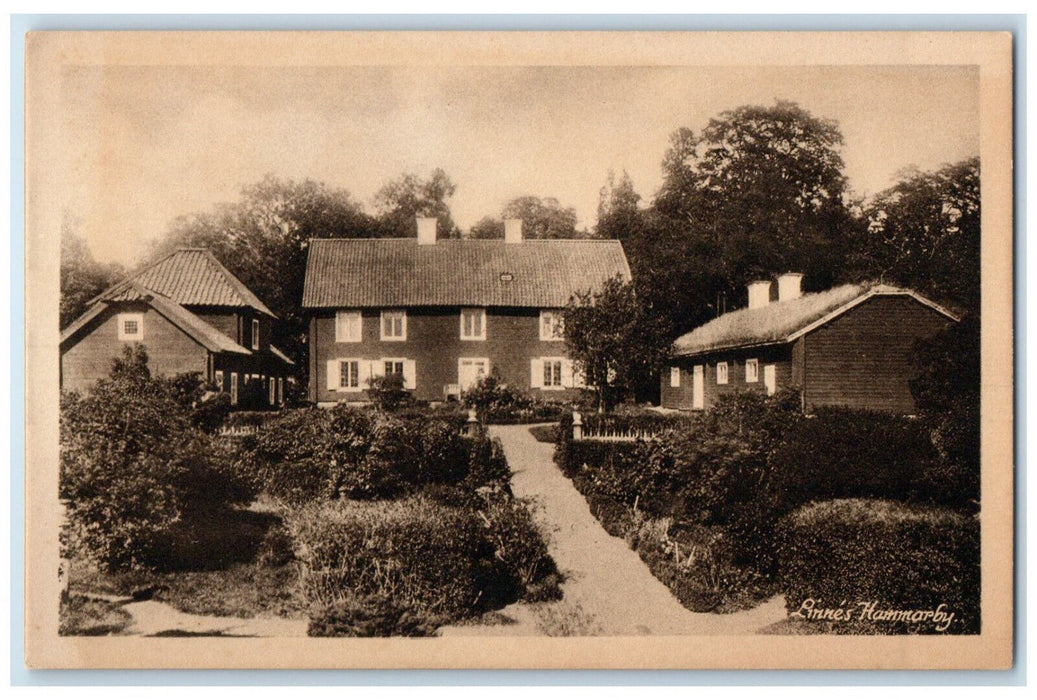 c1920's Linnaeus' Hammarby Museum in Uppsala Sweden Unposted Postcard