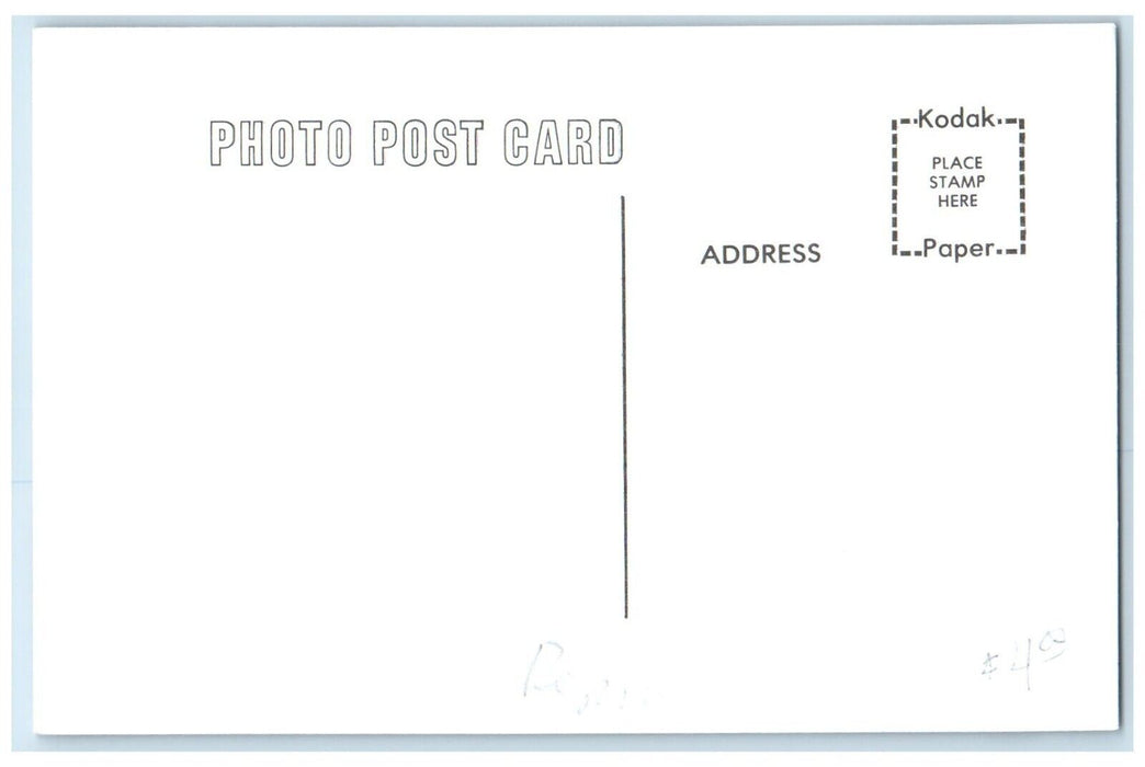 c1960 CBQ Depot Corning Iowa IA Railroad Train Depot Station RPPC Photo Postcard