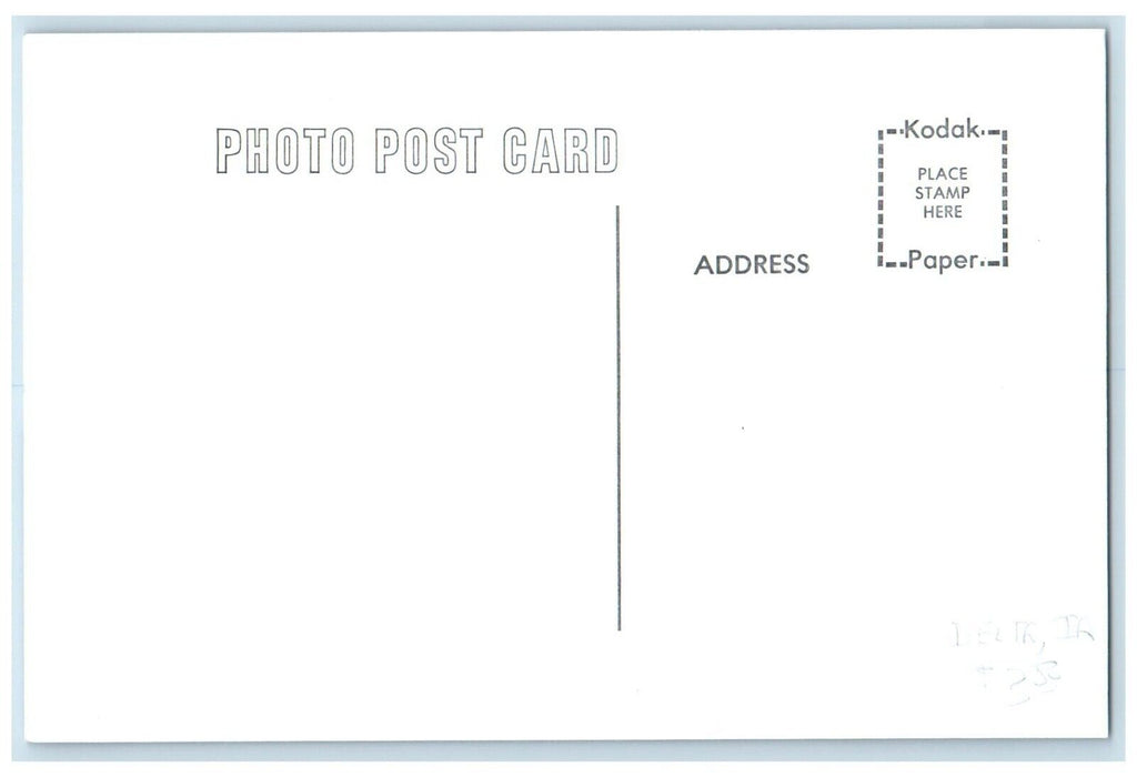 c1960's Delta Iowa IA Vintage Railroad Train Depot Station RPPC Photo Postcard