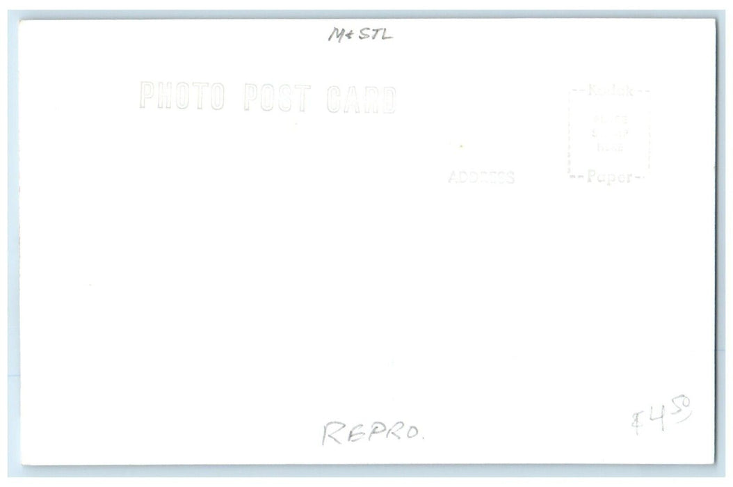 c1910's MN&S Grandview Iowa IA Vintage Train Depot Station RPPC Photo Postcard