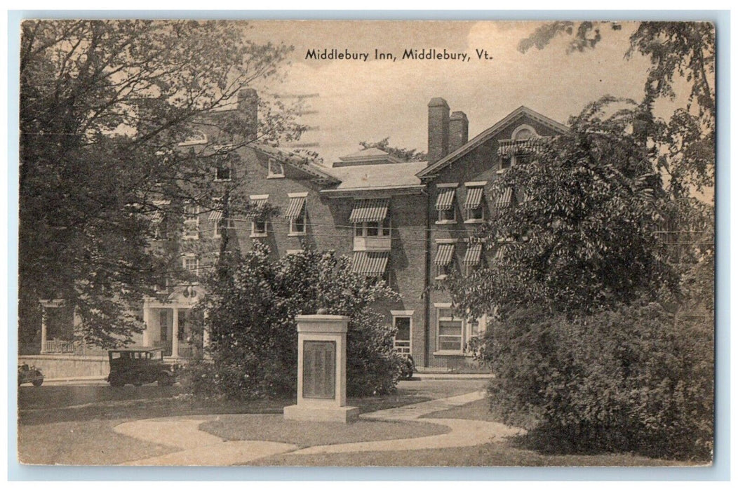 1948 Middlebury Inn Motel Hotel Building Middlebury Vermont VT Vintage Postcard