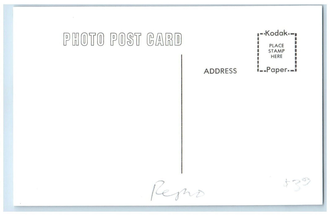 c1960 CBQ Depot Grand River Iowa Vintage Train Depot Station RPPC Photo Postcard