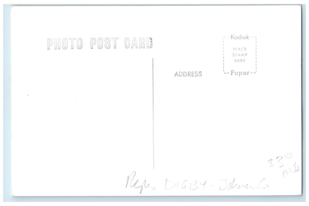 c1960's Digby Iowa IA Railroad Vintage Train Depot Station RPPC Photo Postcard