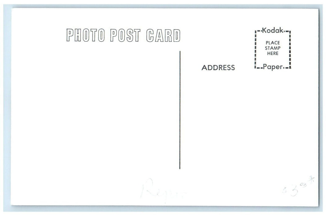 c1960 MAST Paul Depot Adel Iowa Railroad Train Depot Station RPPC Photo Postcard