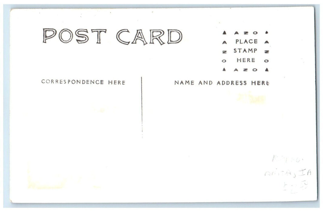 c1960 Crip Rock Island Iowa IA Railroad Train Depot Station RPPC Photo Postcard