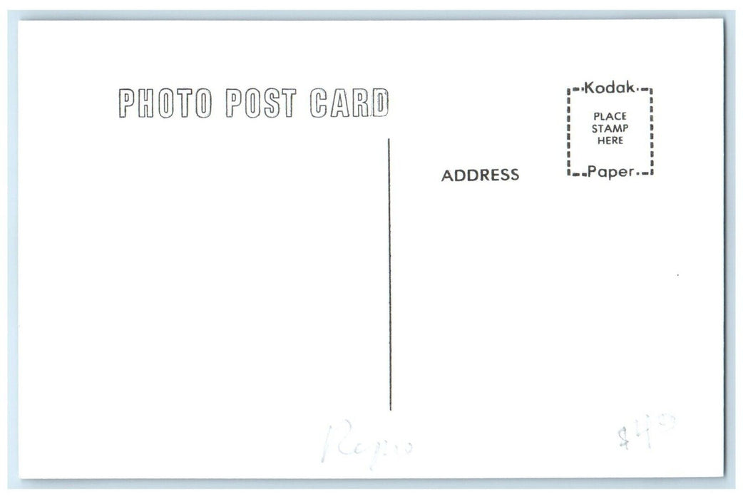 c1913 Citizens Bank Altoona Iowa Vintage Train Depot Station RPPC Photo Postcard