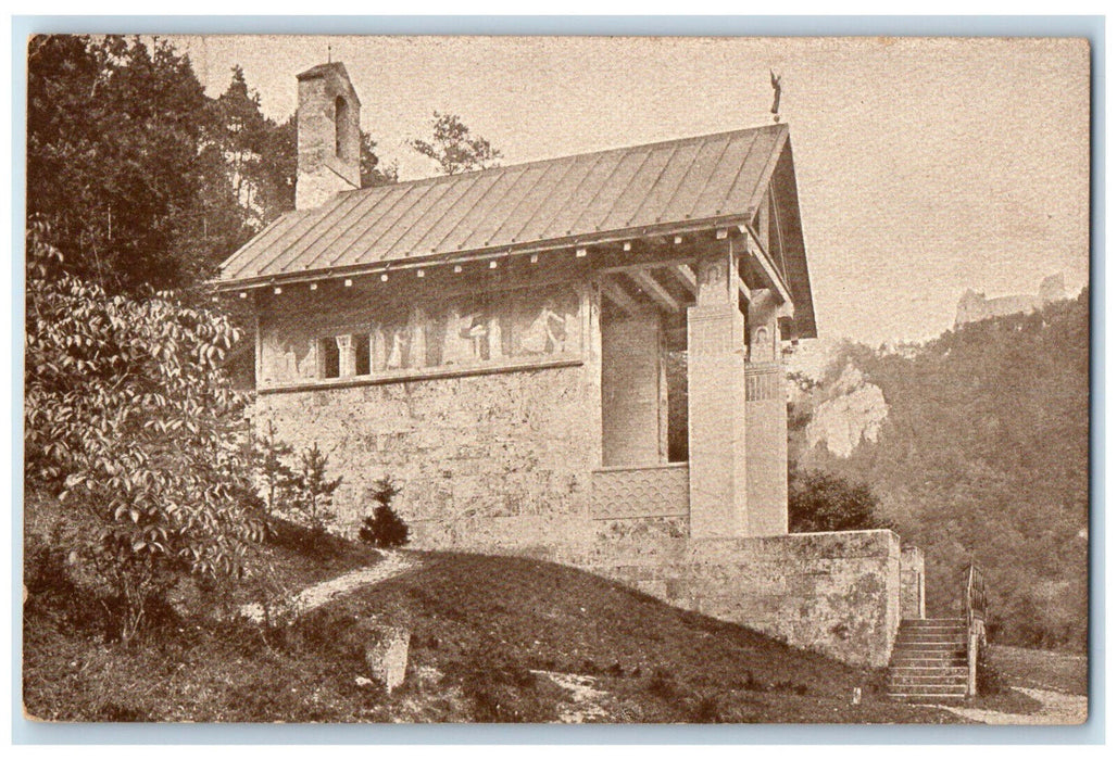 c1910 St. Maurus Chapel Near Beuron Baden-Württemberg Germany Postcard