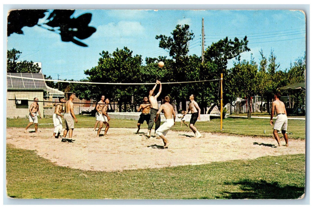 1968 Yaka Beach Rest Center Okinawa Japan San Francisco CA Vintage Postcard