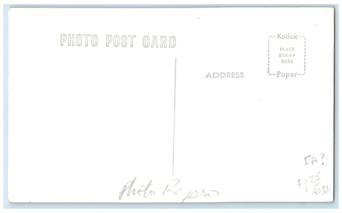 c1960's Unknown Iowa IA Ice House Lake Occupational Unposted Postcard