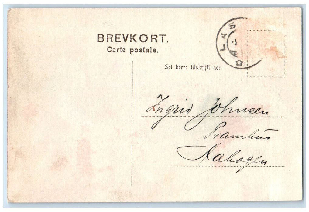 1905 Wood Cabin Hills in Plassen Bergen Norway Posted Antique Postcard