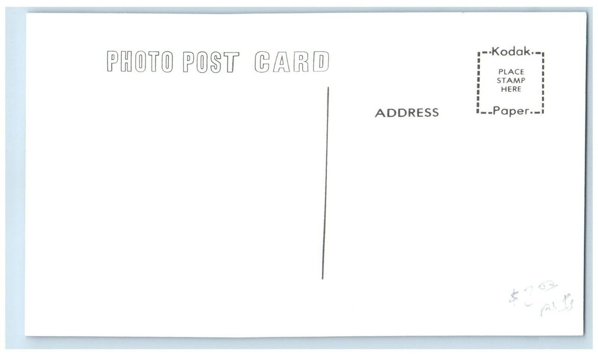 c1985 RI Depot Reasnor Iowa IA Railroad Train Depot Station RPPC Photo Postcard