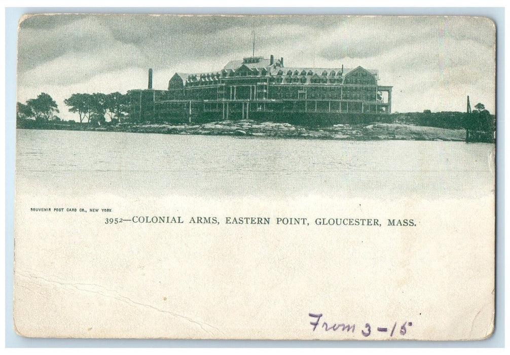 1911 Exterior Colonial Arms Eastern Point Gloucester Massachusetts MA Postcard