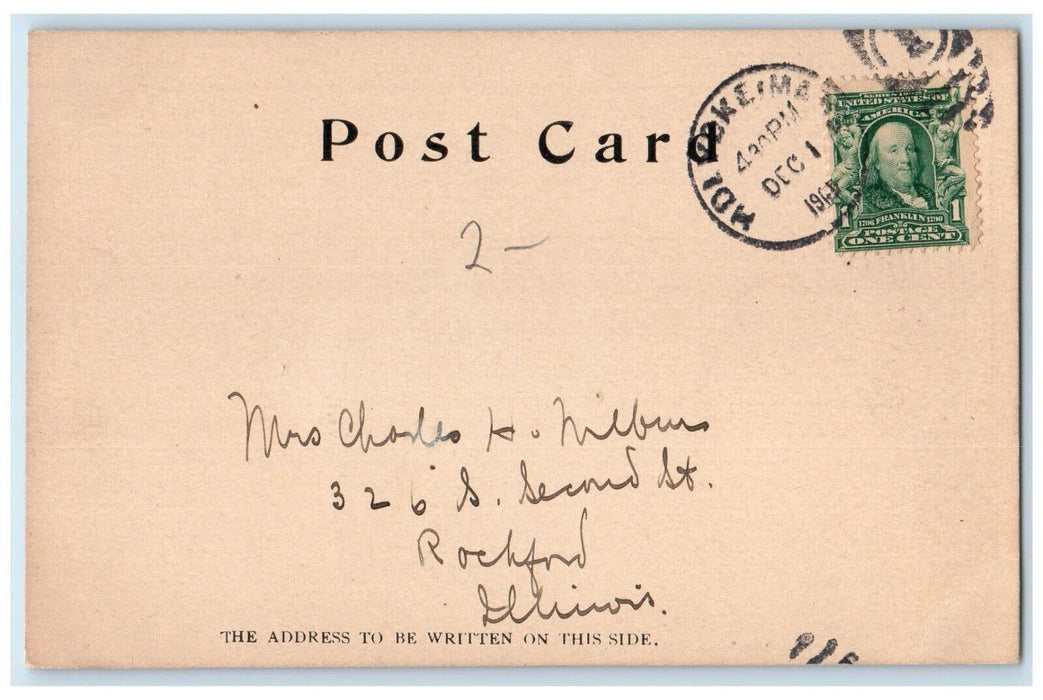 c1905 Mary Lyon Hall Mt Holyoke College South Hadley Massachusetts MA Postcard