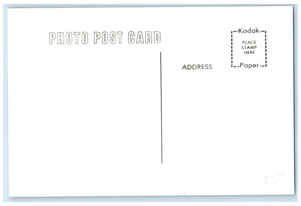 c1960 DMCI Depot Bowsher Iowa Railroad Train Depot Station RPPC Photo Postcard