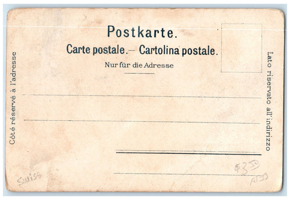 1903 Tir Cantonal Valaisan Monthey Valais Switzerland Unposted Antique Postcard
