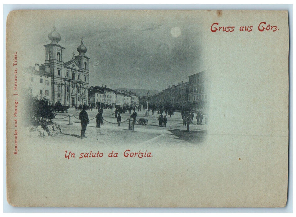 c1905 Greetings From Gorz Salute to Gorizia Friuli Venezia Giulia Italy Postcard