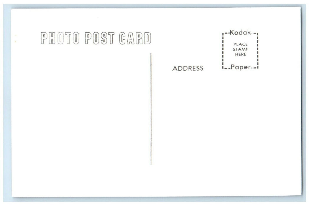 c1960's MILW Center JCT Iowa IA Railroad Train Depot Station RPPC Photo Postcard