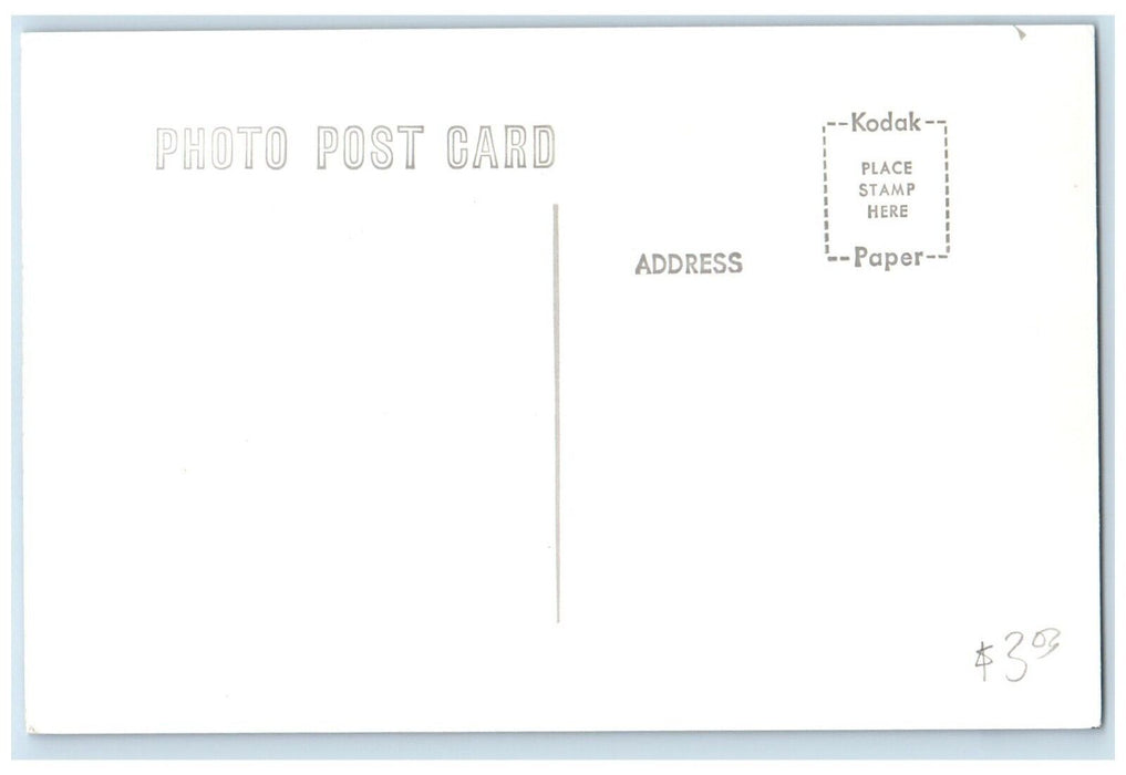 c1953 Wabash Depot Udell Iowa Railroad Train Depot Station RPPC Photo Postcard