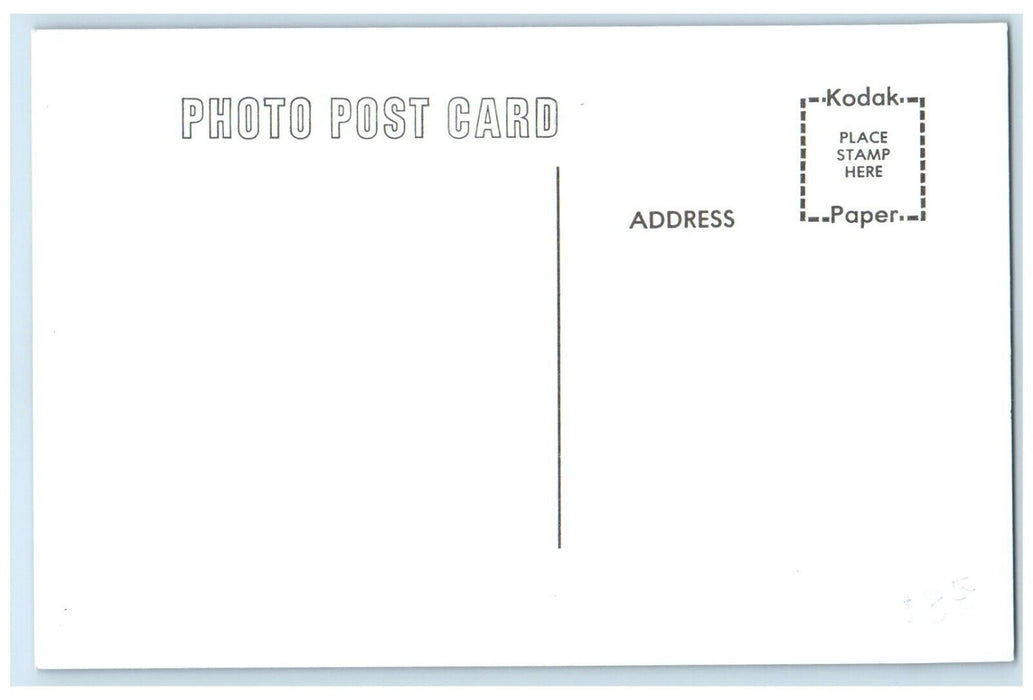 1960's Crip Depot Pella Iowa IA Railroad Train Depot Station RPPC Photo Postcard