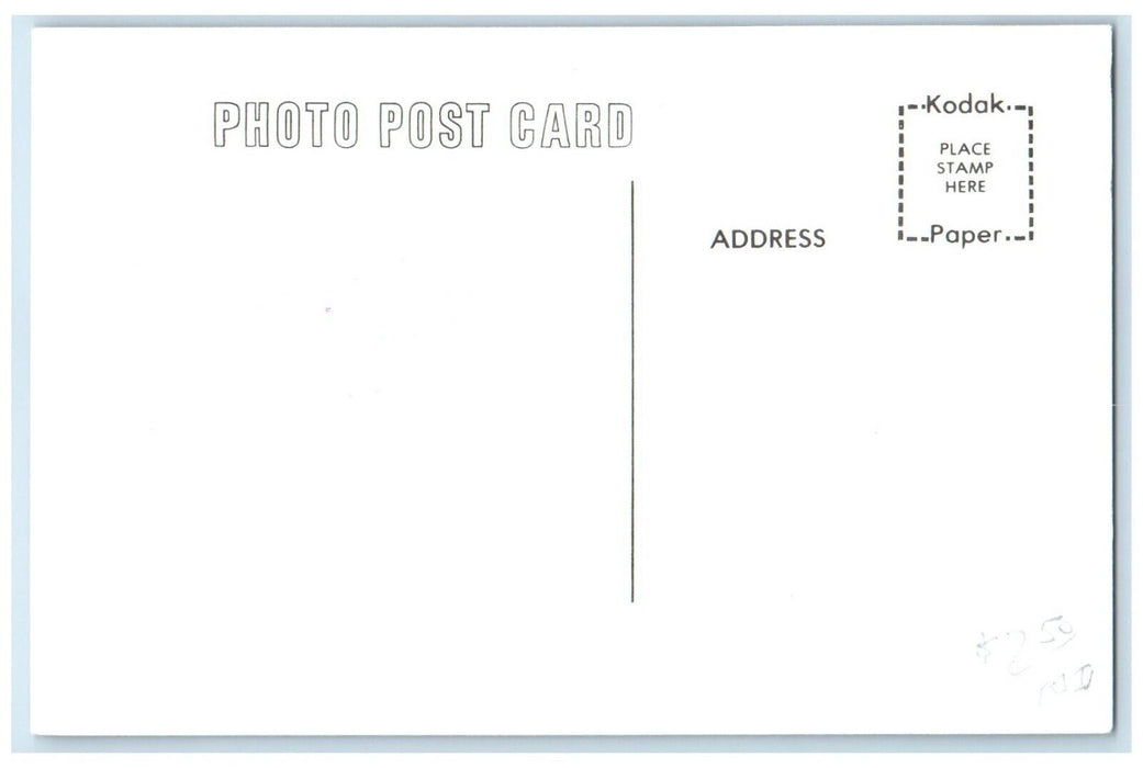 c1960 Martensdale Iowa Railroad Vintage Train Depot Station RPPC Photo Postcard